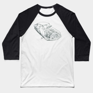 DS 21 dark line art Baseball T-Shirt